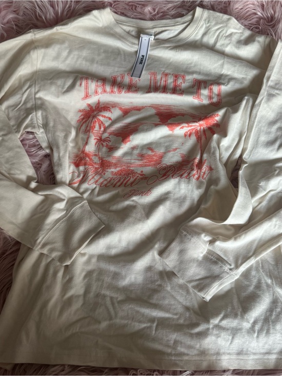 PINK Victoria's Secret Tops - Victoria’s Secret PINK Long Sleeve Miami Beach Shirt SZ: S